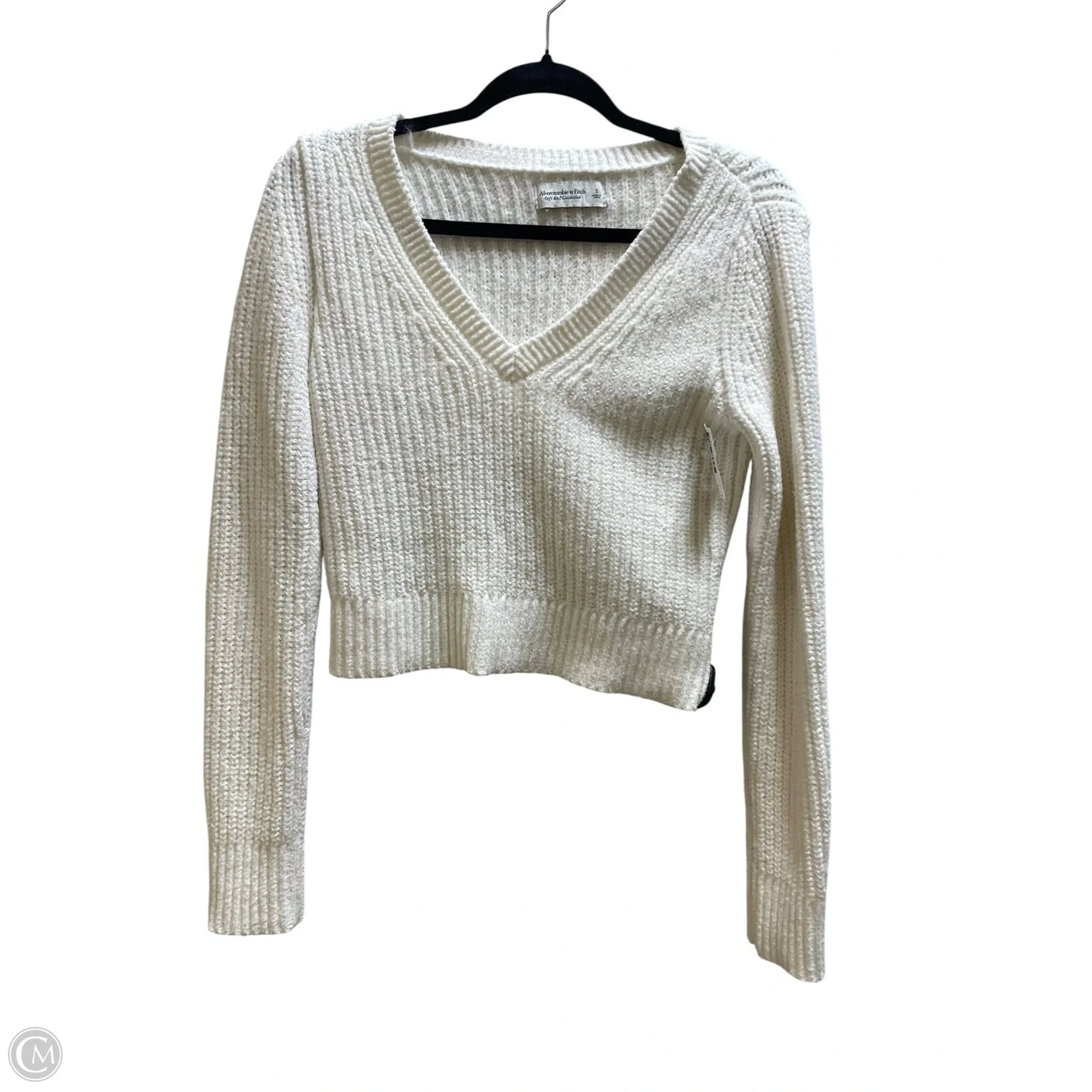 Sweater By Abercrombie And Fitch In White, Size: S