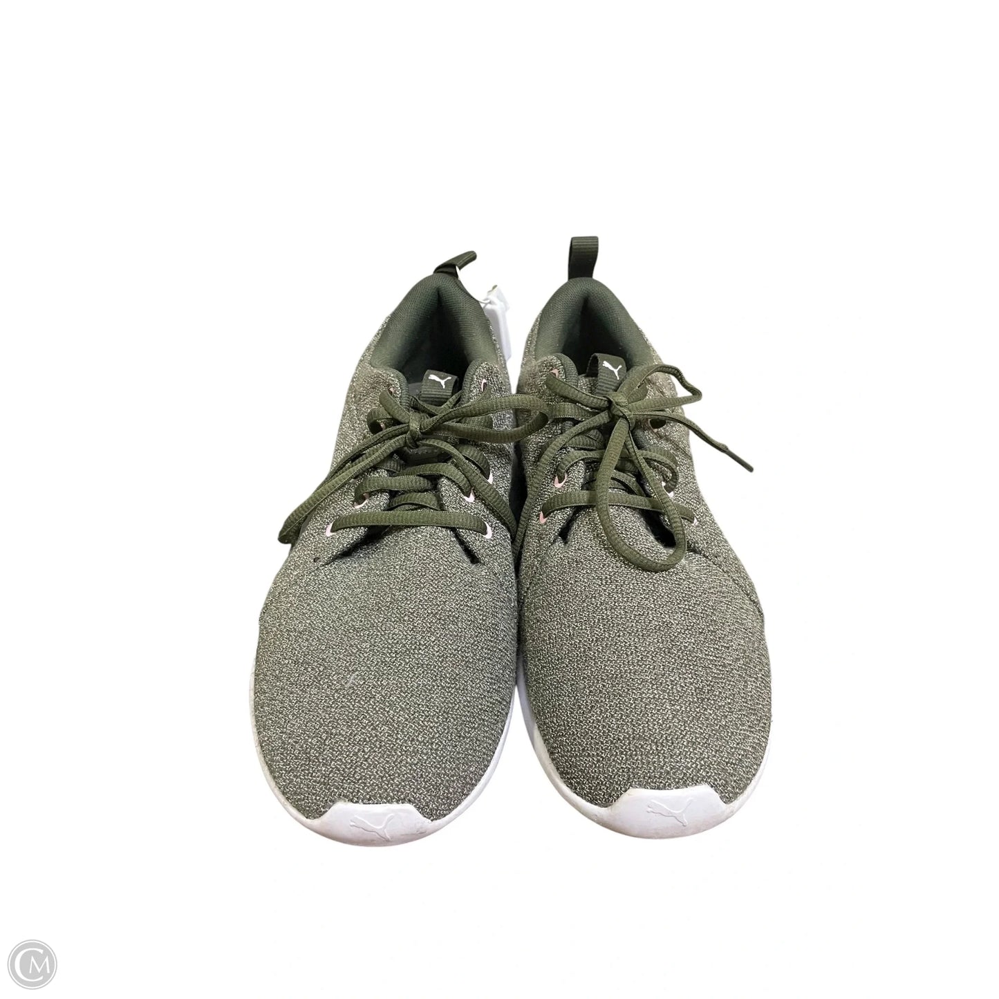 Shoes Sneakers By Puma In Green, Size: 10