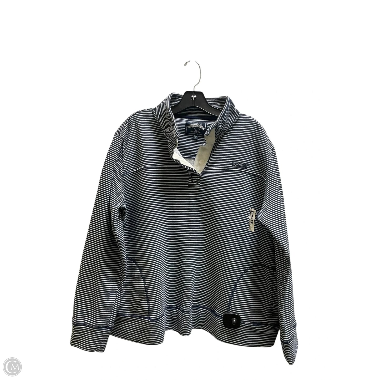 Sweatshirt Collar By Clothes Mentor In Striped Pattern, Size: Xl