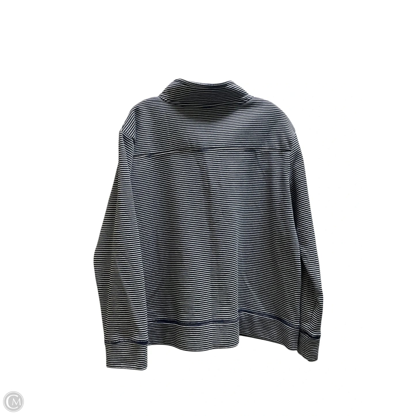 Sweatshirt Collar By Clothes Mentor In Striped Pattern, Size: Xl