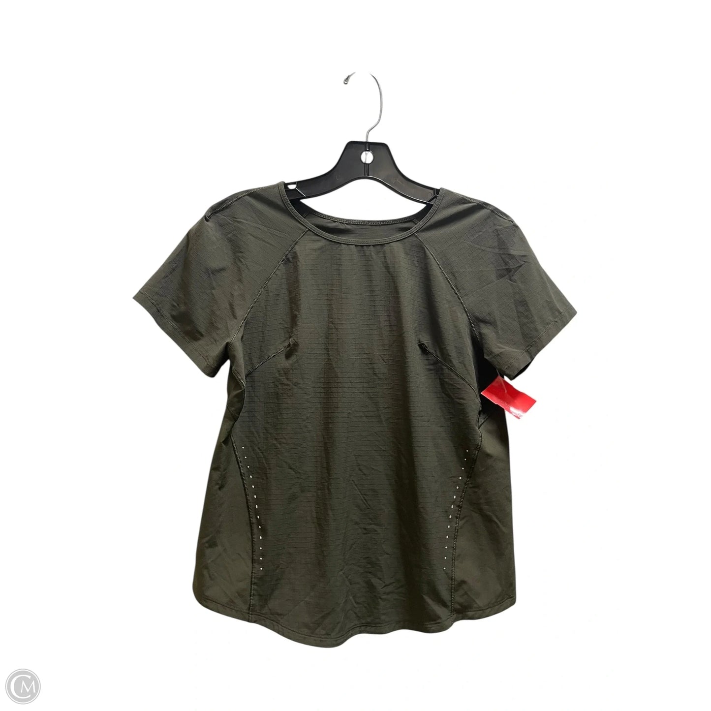 Athletic Top Short Sleeve By Lululemon In Green, Size: S