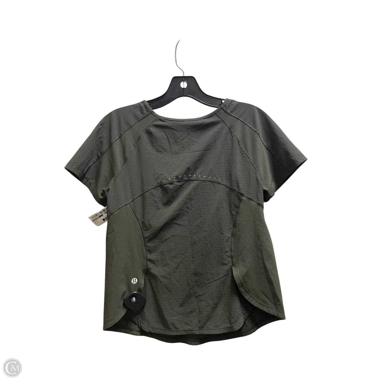Athletic Top Short Sleeve By Lululemon In Green, Size: S