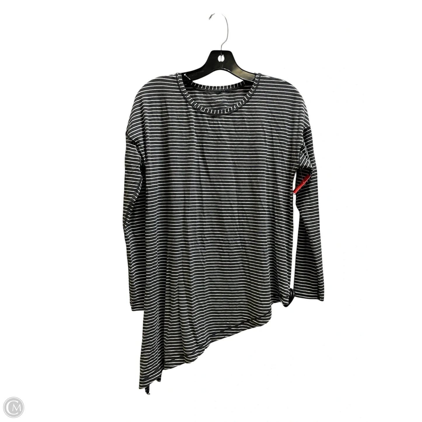 Athletic Top Long Sleeve Crewneck By Lululemon In Striped Pattern, Size: M