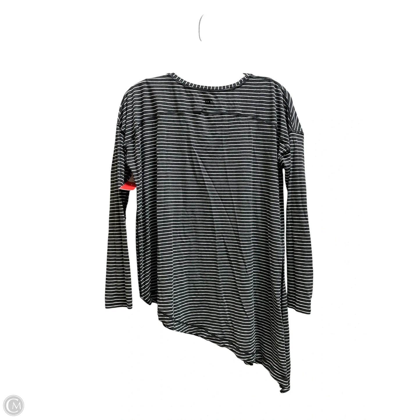 Athletic Top Long Sleeve Crewneck By Lululemon In Striped Pattern, Size: M