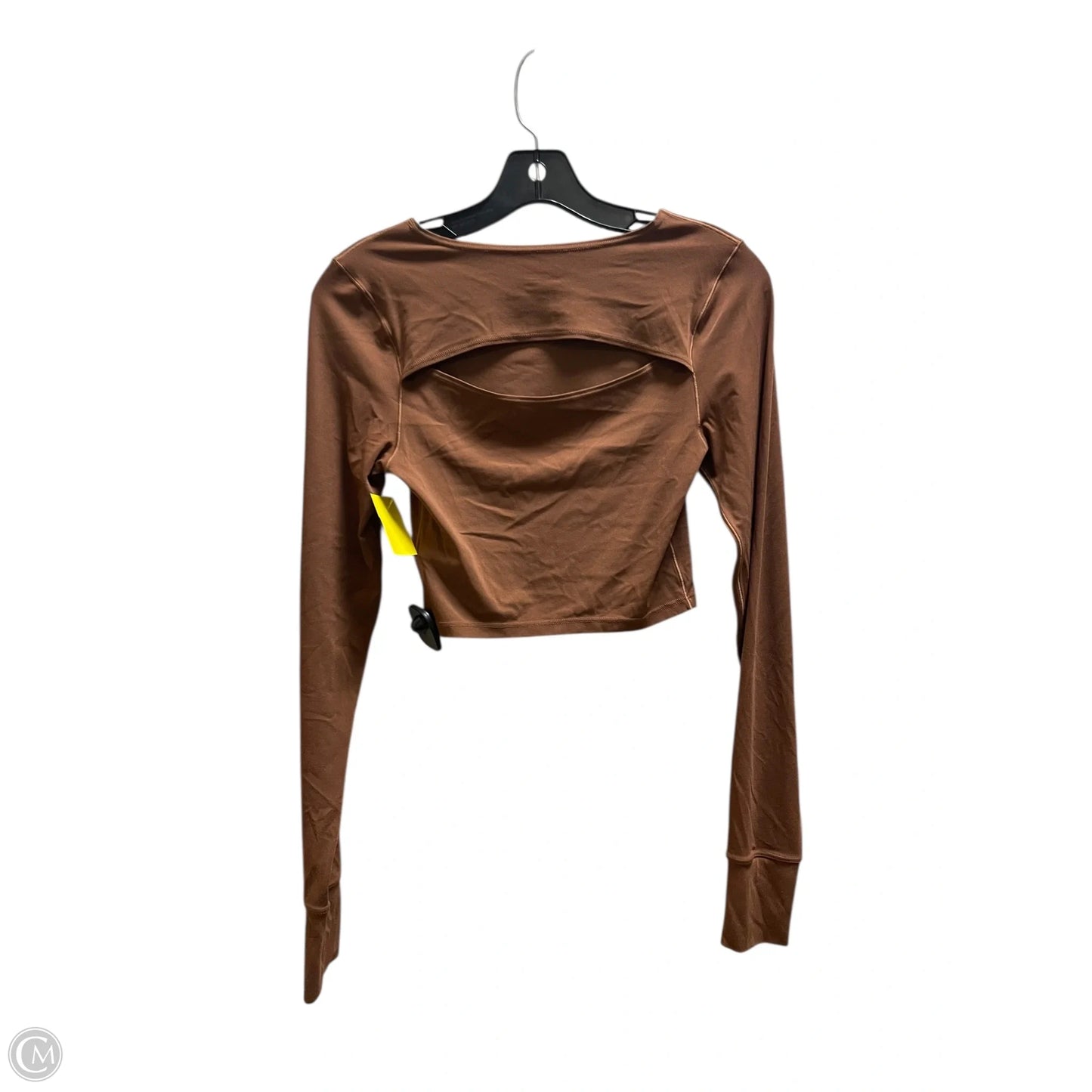 Athletic Top Long Sleeve Crewneck By Aerie In Brown, Size: S