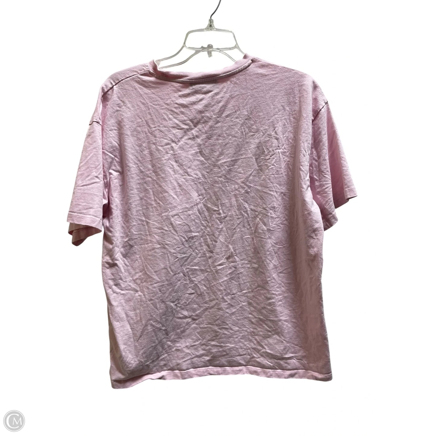 Top Short Sleeve By White Fox In Pink, Size: M