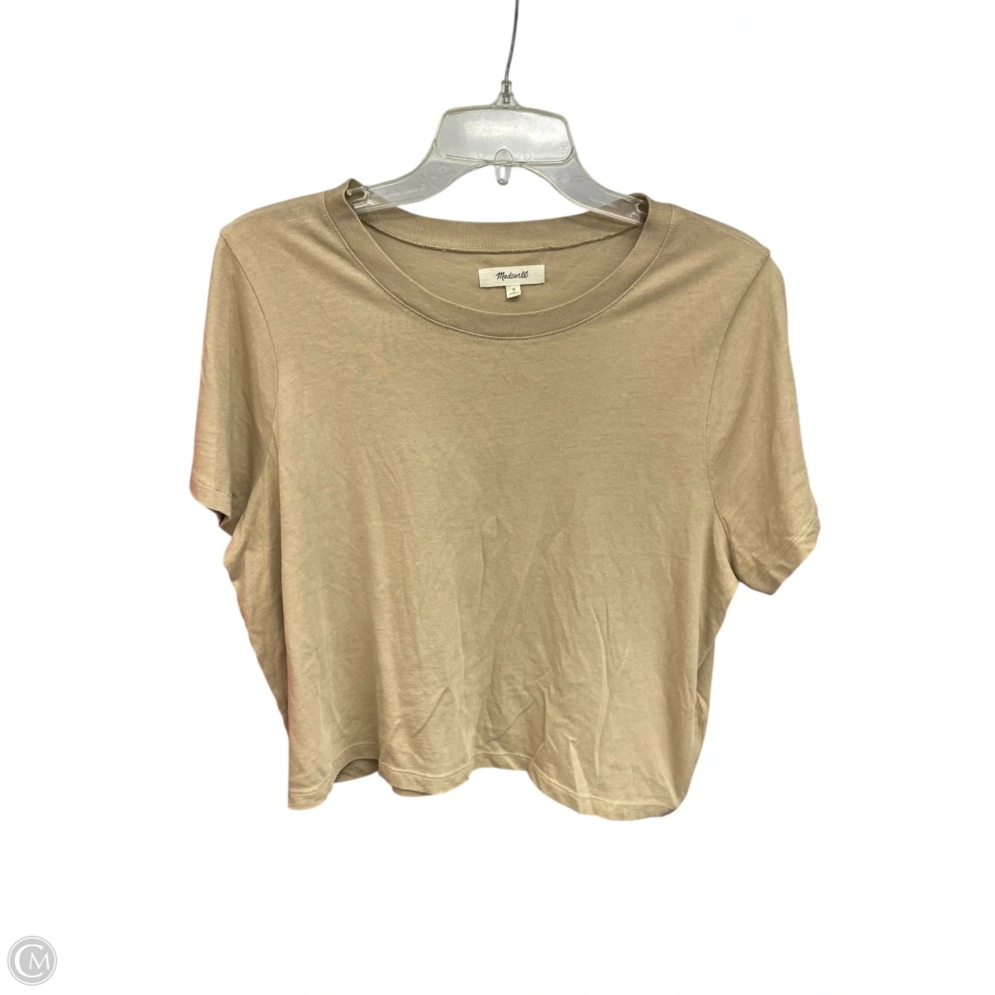 Top Short Sleeve By Madewell In Brown, Size: M