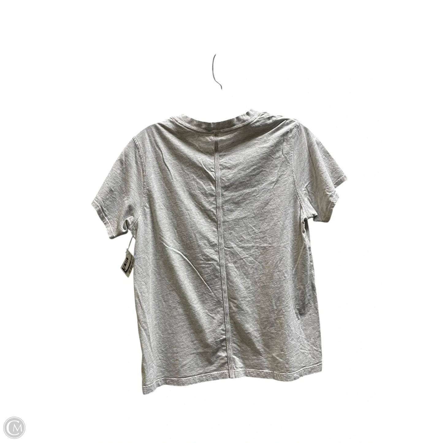 Athletic Top Short Sleeve By Lululemon In Grey, Size: 2
