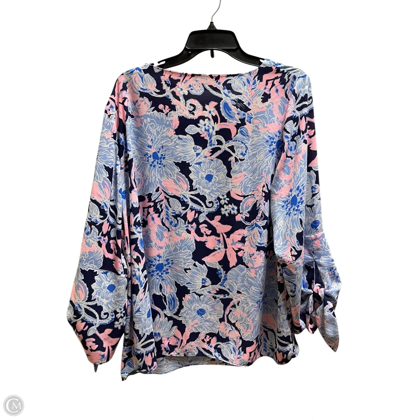 Top Long Sleeve Designer By Lilly Pulitzer In Blue, Size: Xl