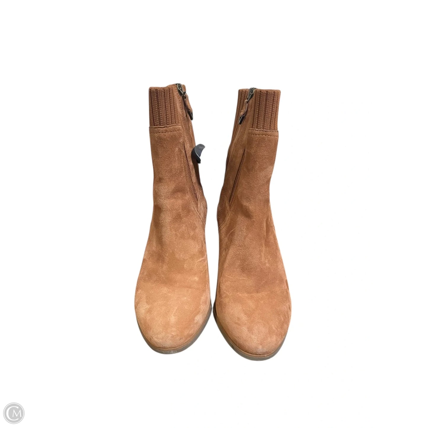Boots Ankle Heels By Vionic In Brown, Size: 9