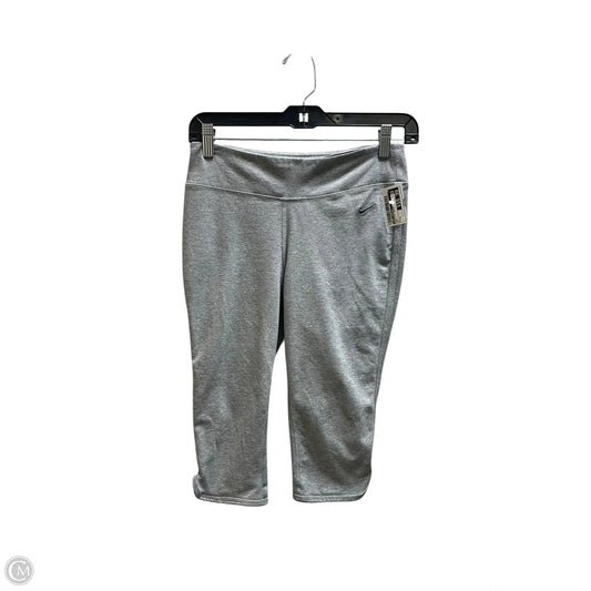 Athletic Capris By Nike Apparel In Grey, Size: S