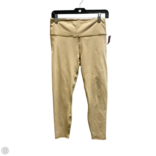 Athletic Leggings By Fabletics In Tan, Size: M