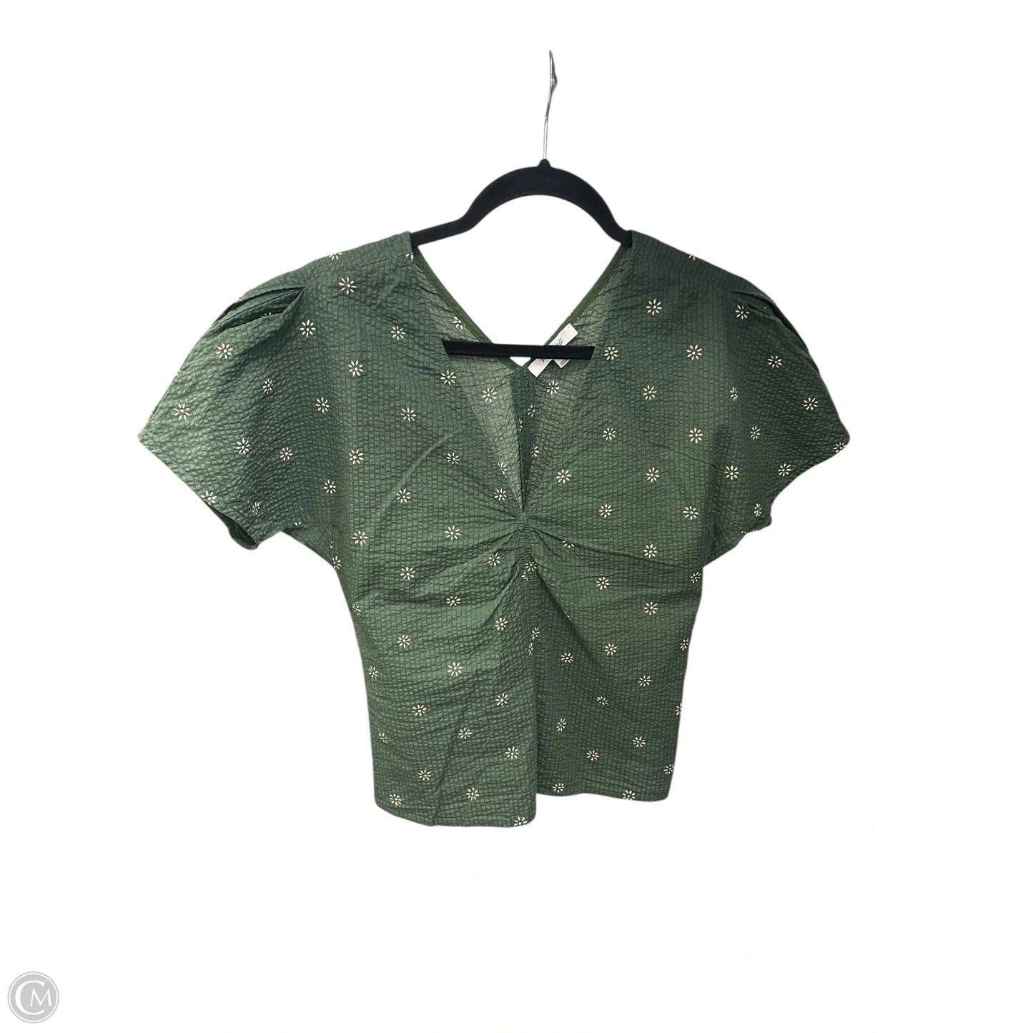 Top Short Sleeve By Madewell In Green, Size: 0