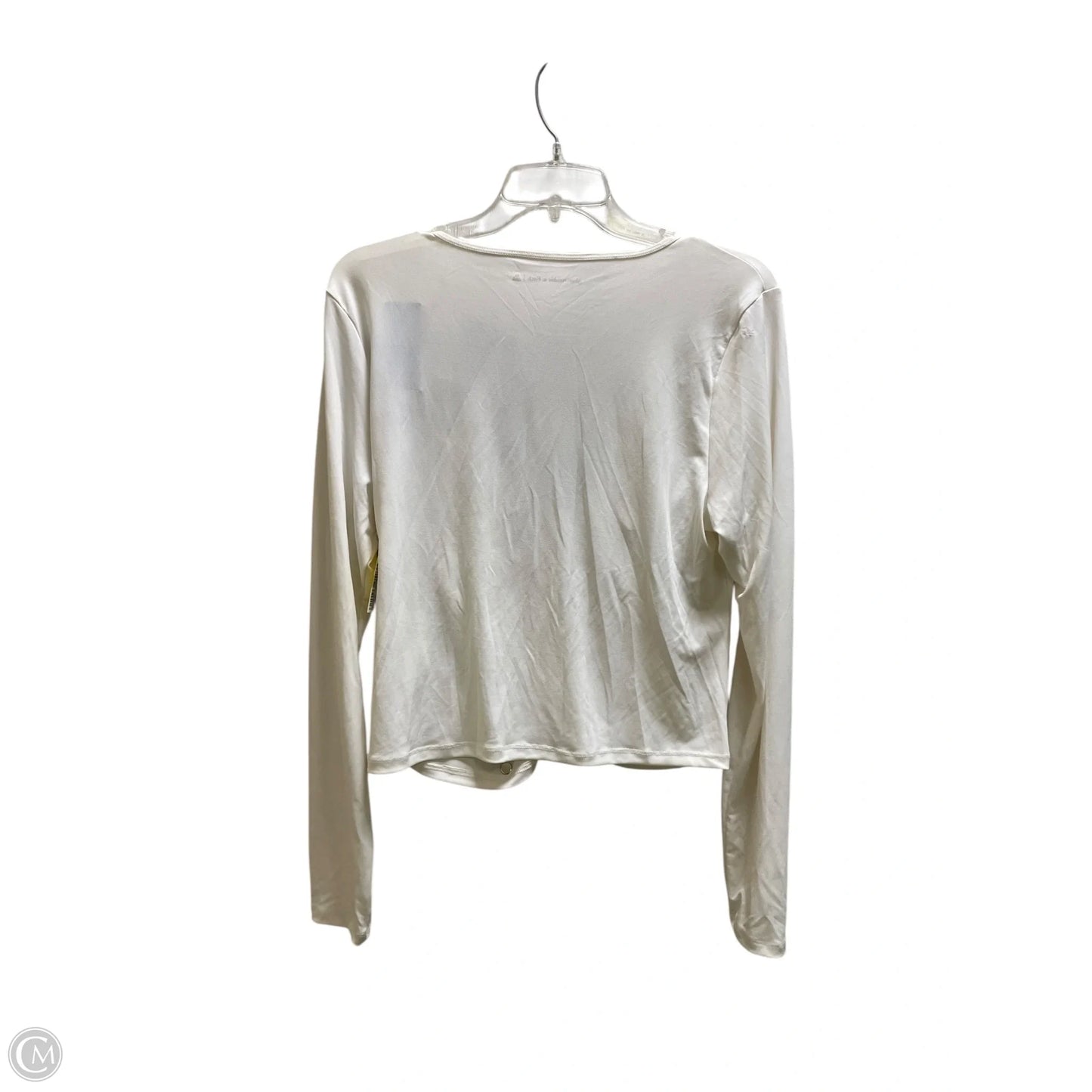 Top Long Sleeve By Abercrombie And Fitch In White, Size: Xl