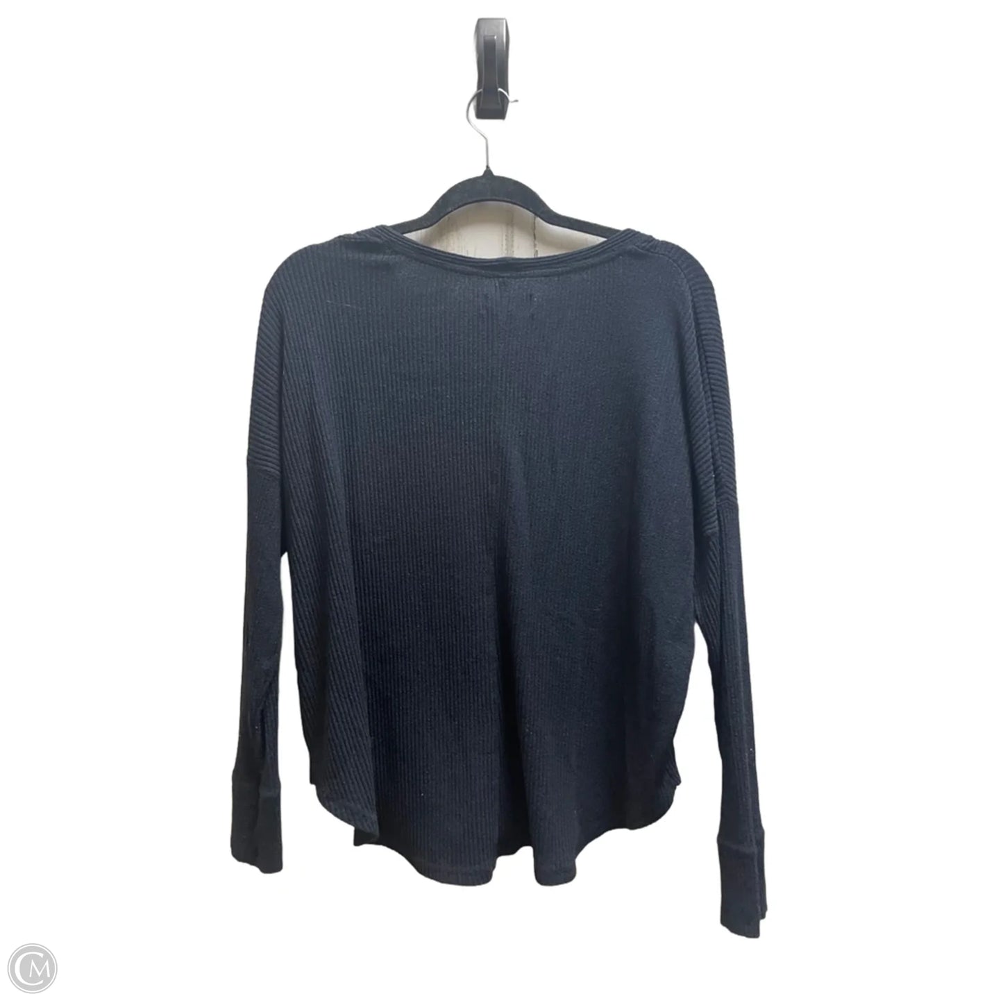 Top Long Sleeve By Abercrombie And Fitch In Black, Size: M