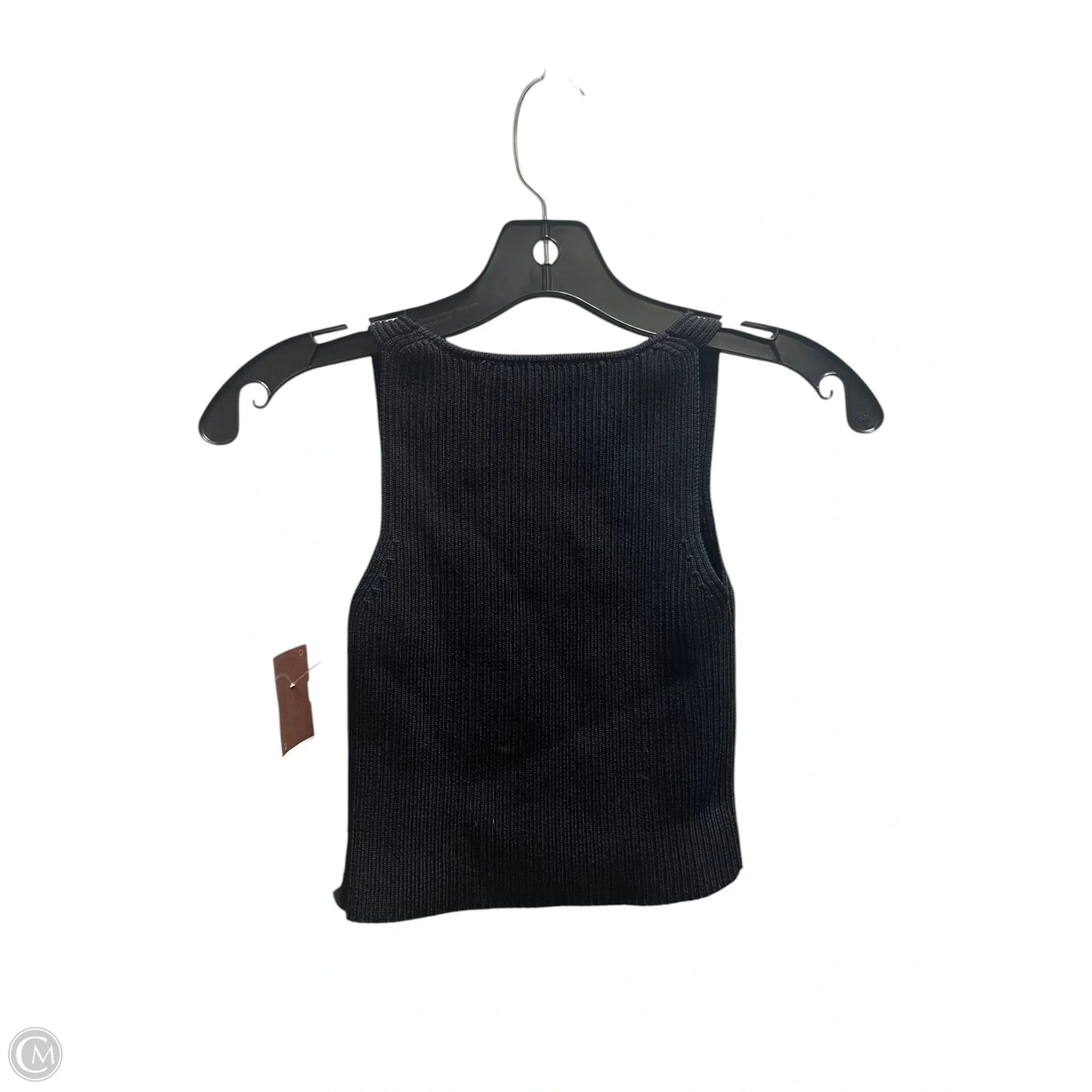 Top Sleeveless By Zara In Black, Size: S