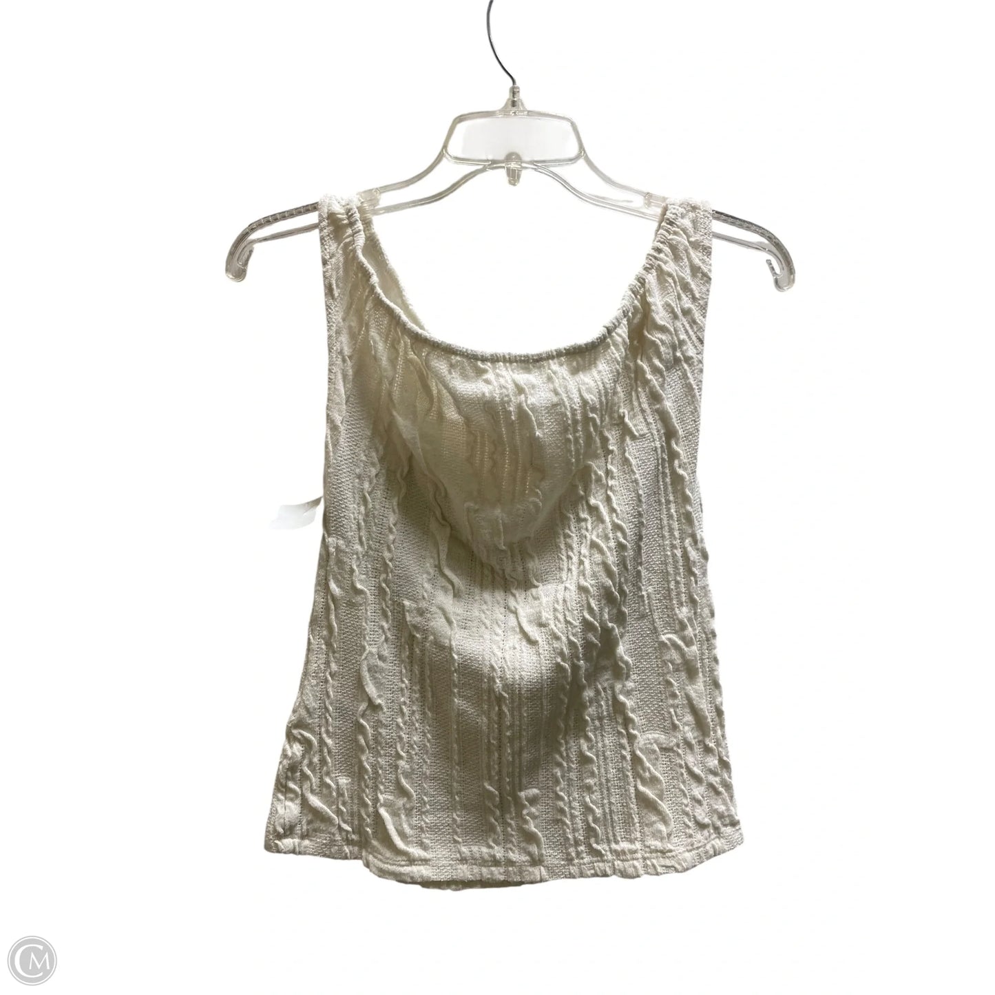 Top Sleeveless By Zara In Cream, Size: M