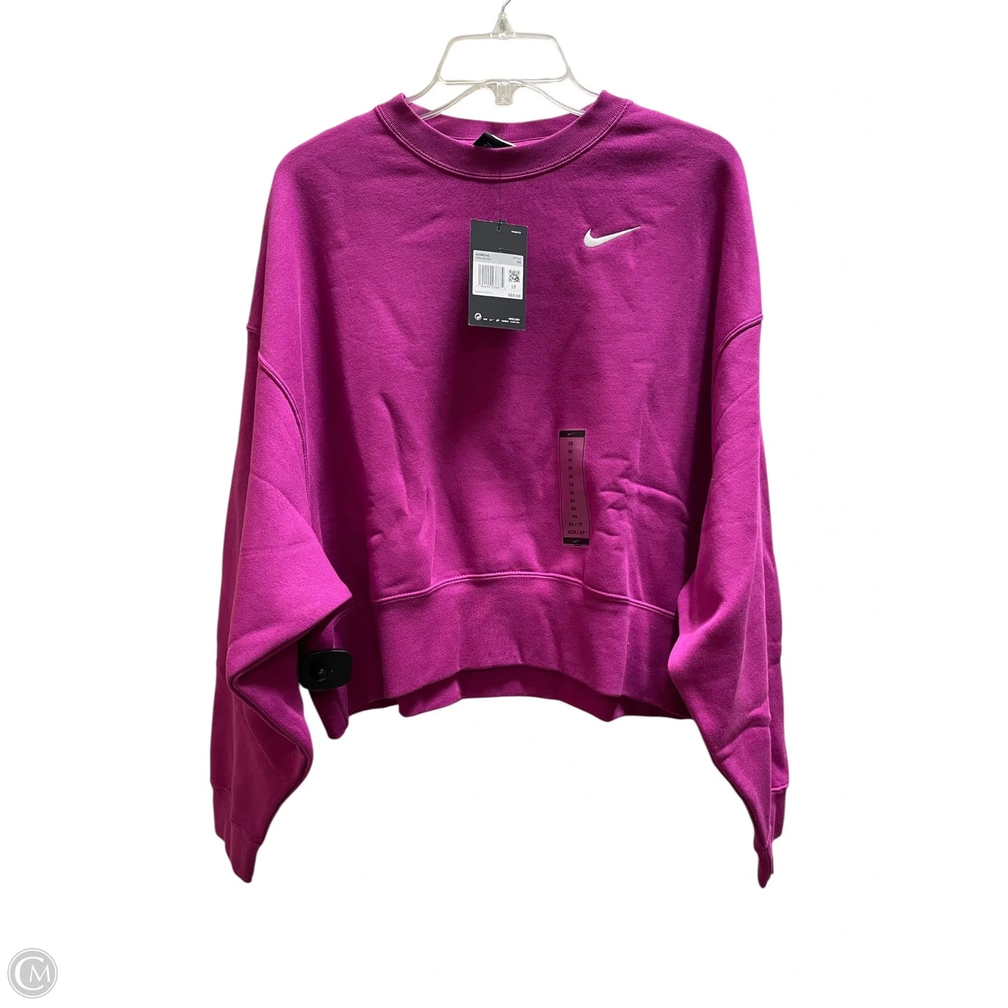 Sweatshirt Crewneck By Nike Apparel In Purple, Size: Xs