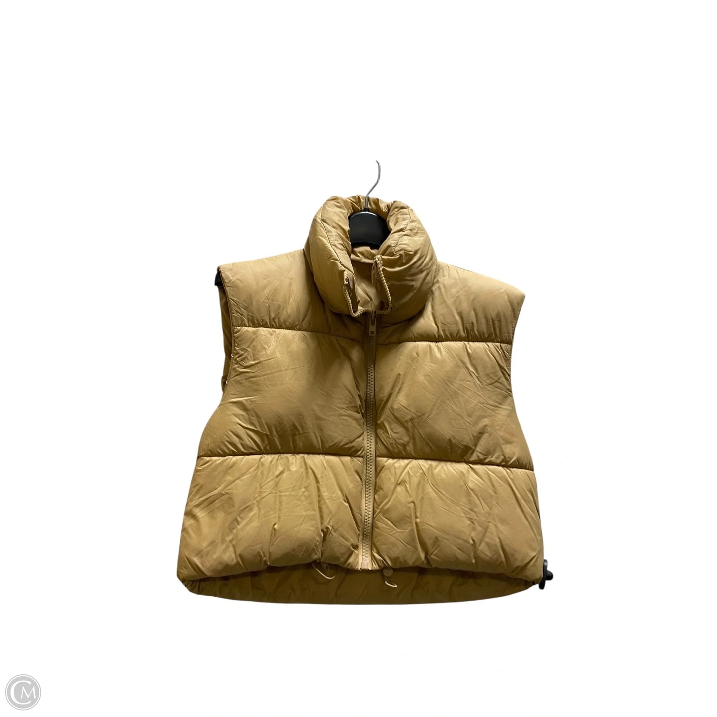 Vest Puffer & Quilted By Clothes Mentor In Tan, Size: S