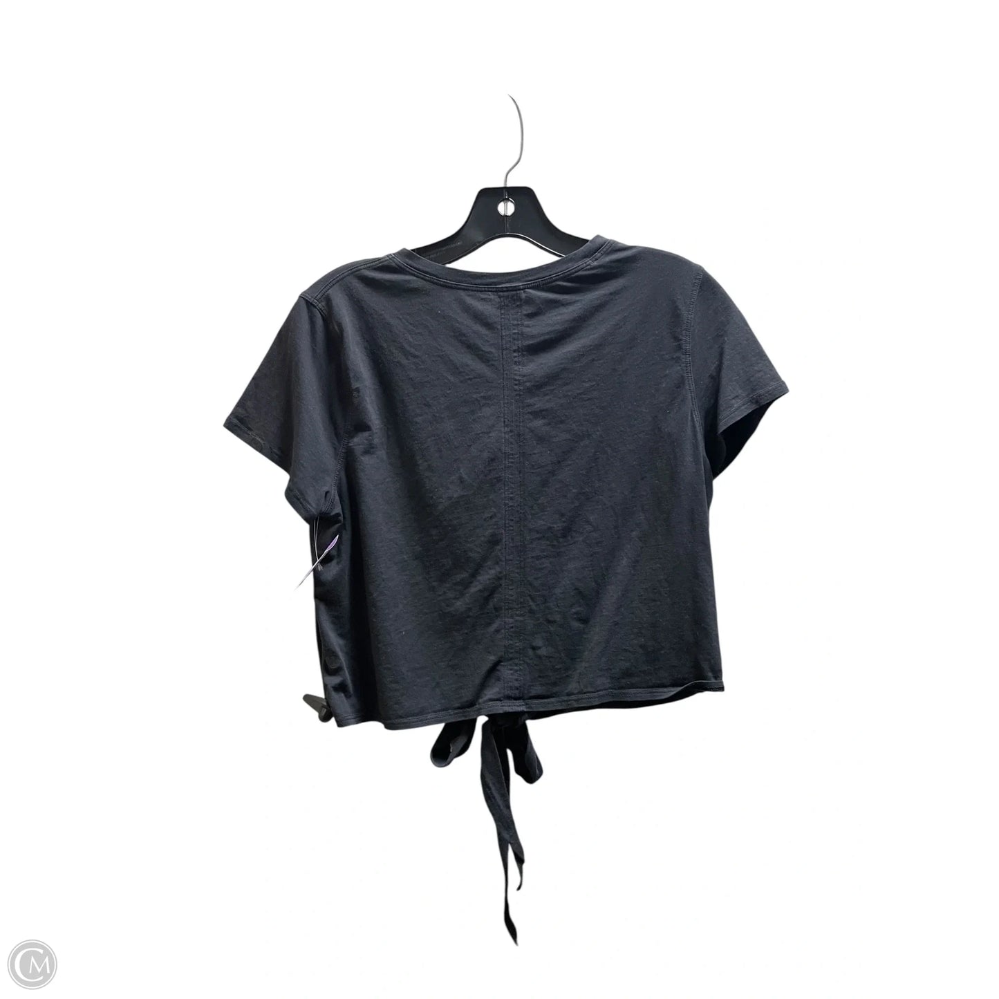 Athletic Top Short Sleeve By Lululemon In Black, Size: S