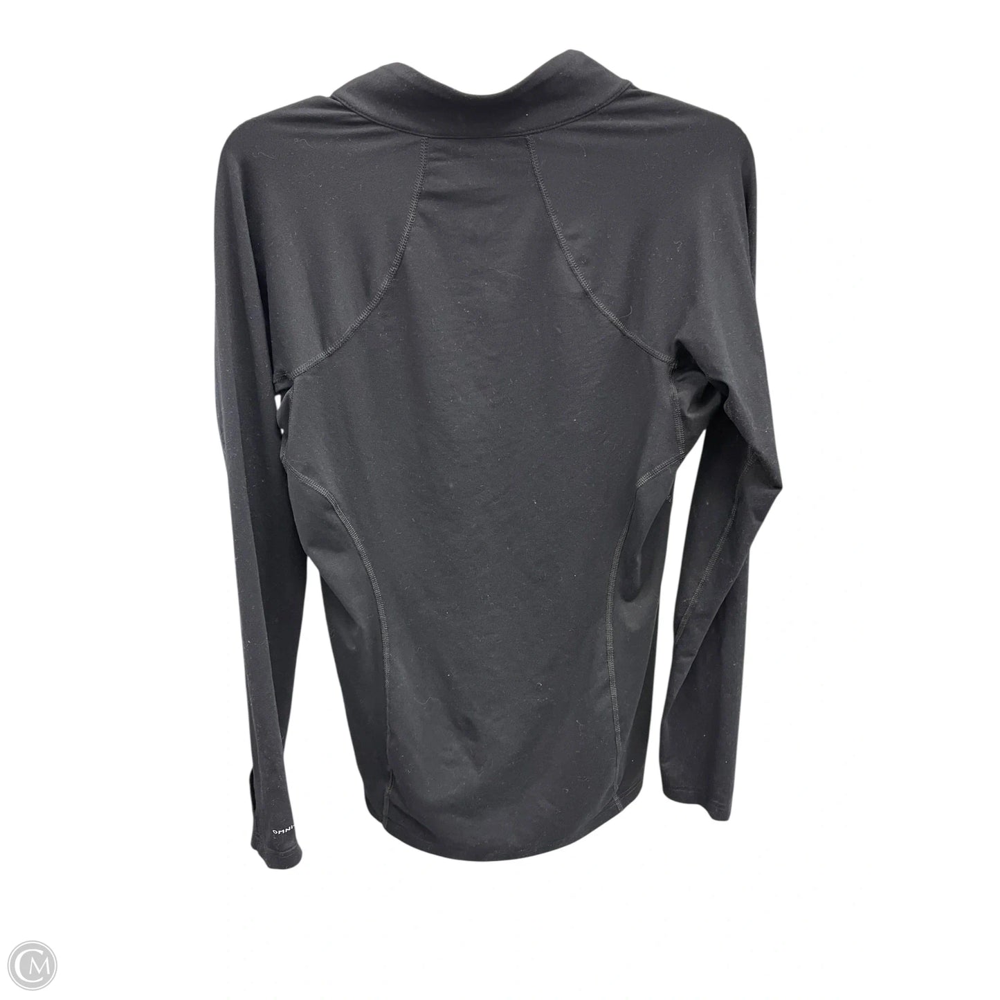 Athletic Top Long Sleeve Collar By Columbia In Black, Size: M