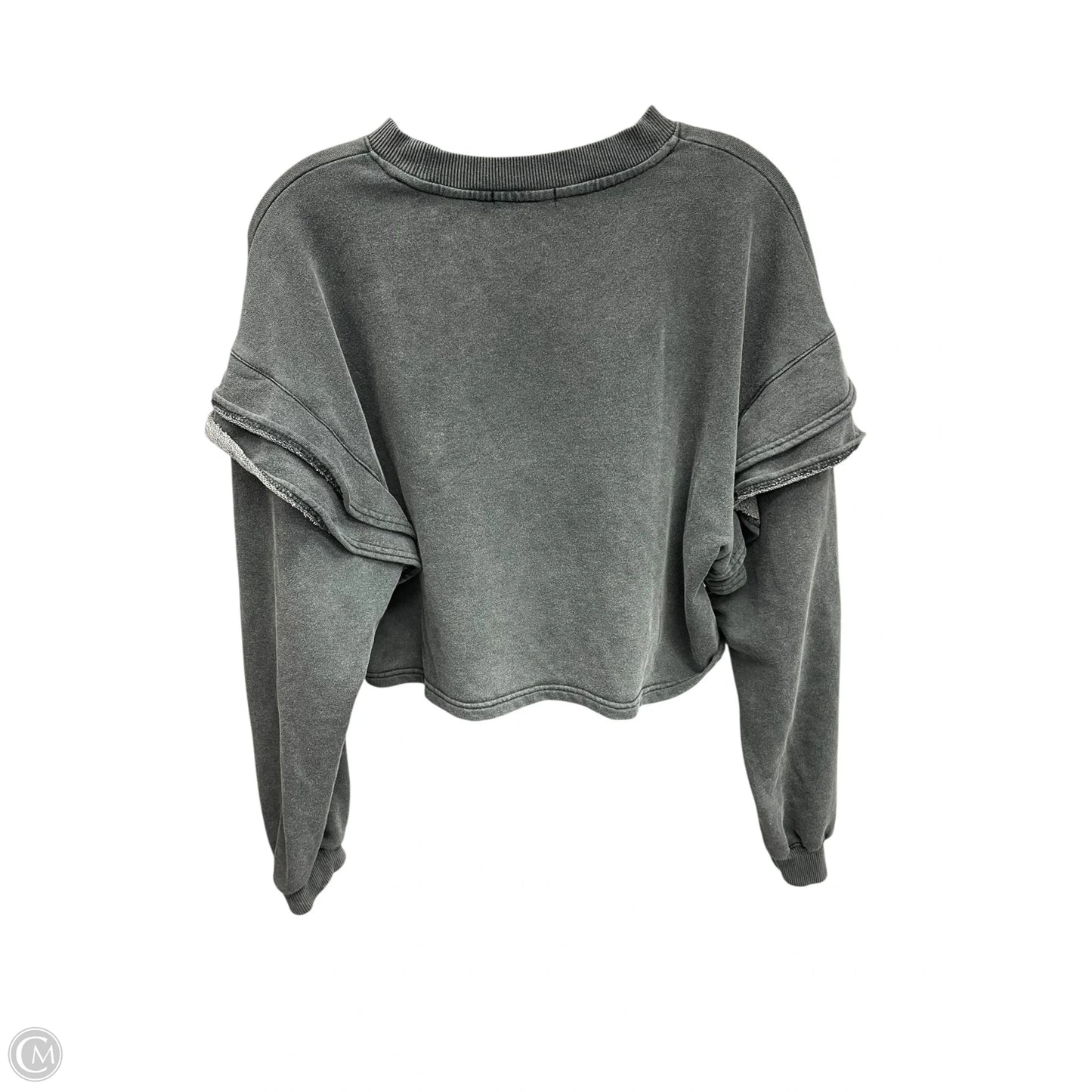 Sweatshirt Crewneck By Clothes Mentor In Grey, Size: S
