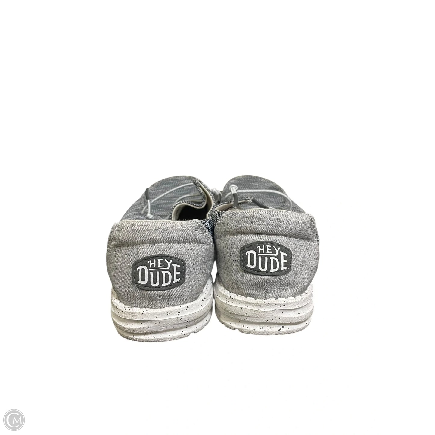 Shoes Flats By Hey Dude In Grey, Size: 10