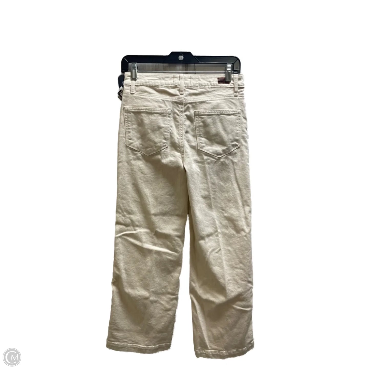 Jeans Straight By Paige In Cream, Size: 4