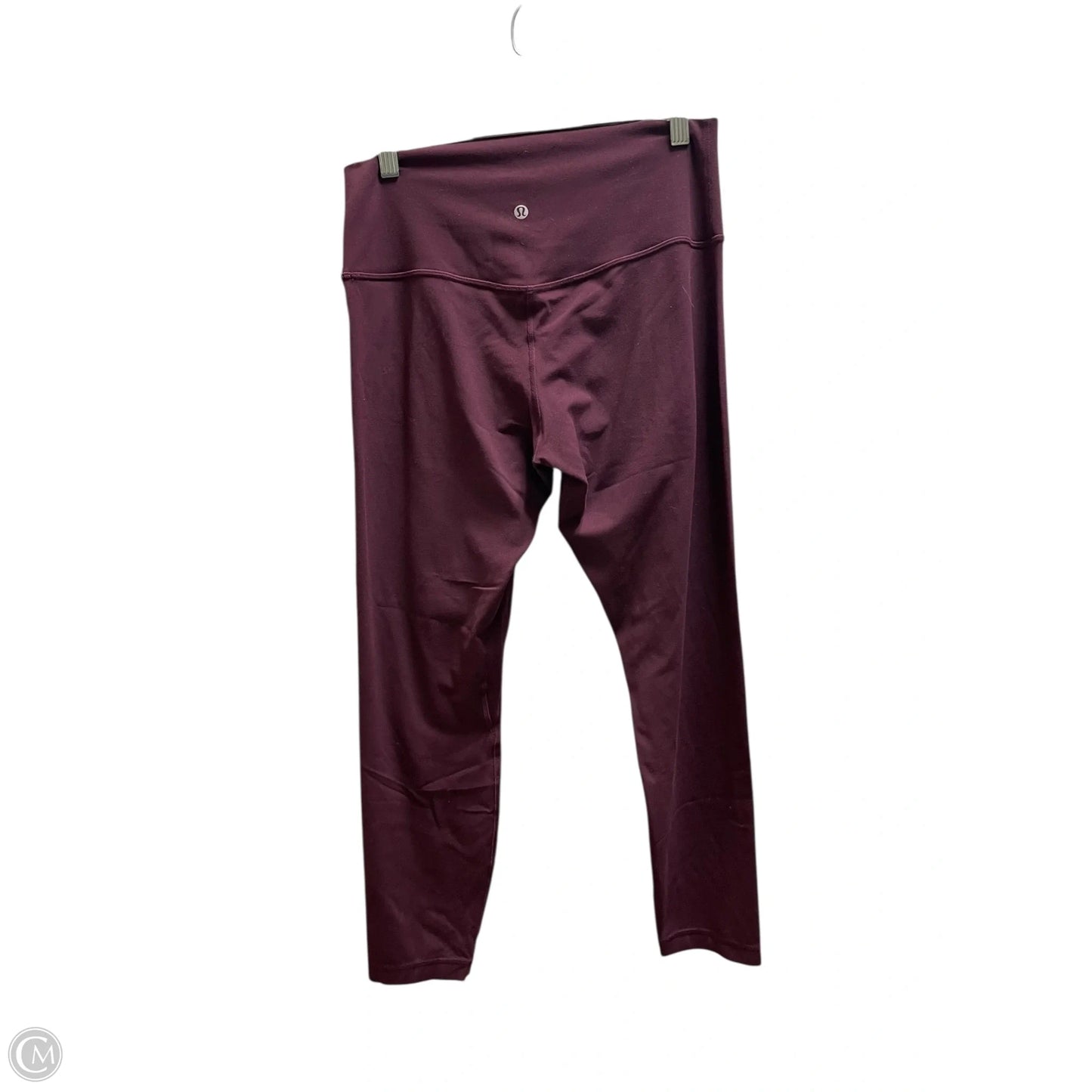 Athletic Leggings By Lululemon In Maroon, Size: 10
