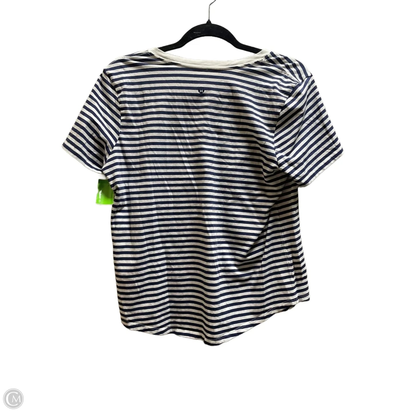 Athletic Top Short Sleeve By Lululemon In Striped Pattern, Size: 8