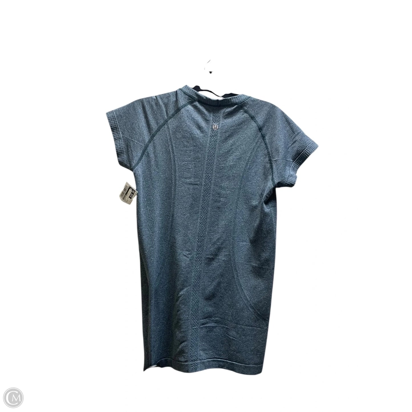 Athletic Top Short Sleeve By Lululemon In Navy, Size: 6