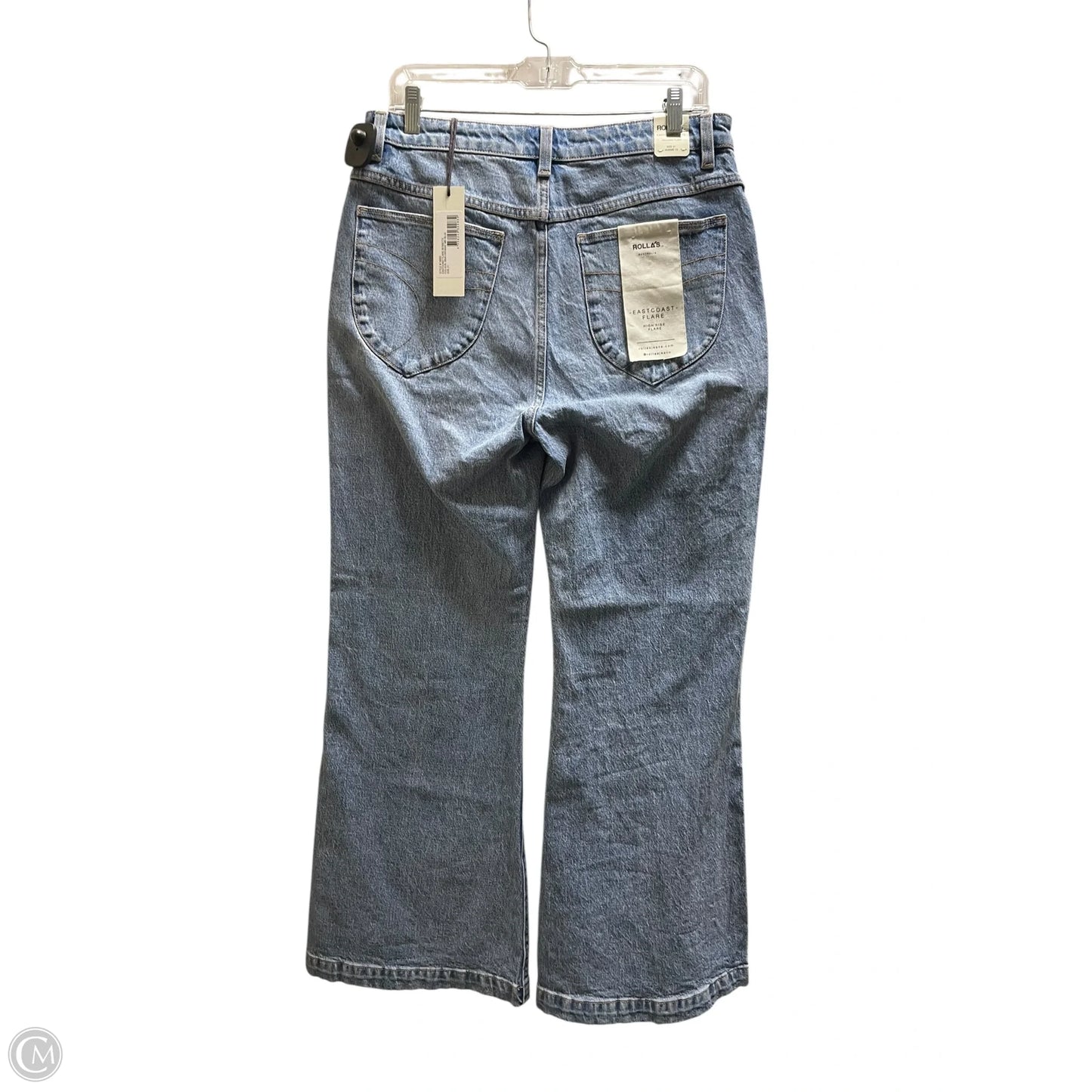Jeans Flared By Rollas In Blue Denim, Size: 12