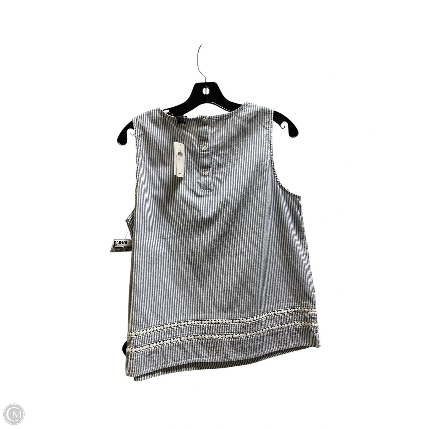 Top Sleeveless By Banana Republic In Blue, Size: M