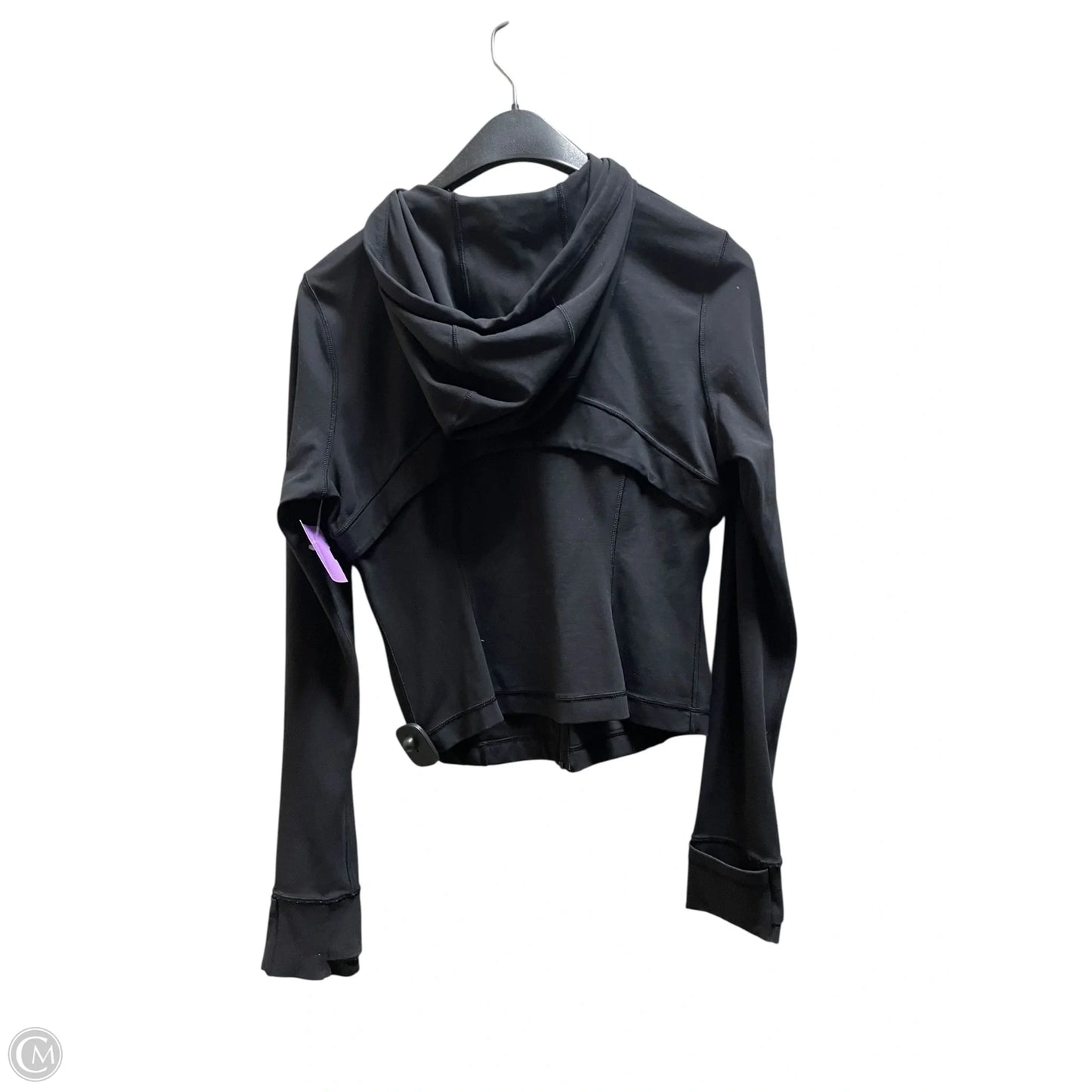 Athletic Jacket By Lululemon In Black, Size: 8