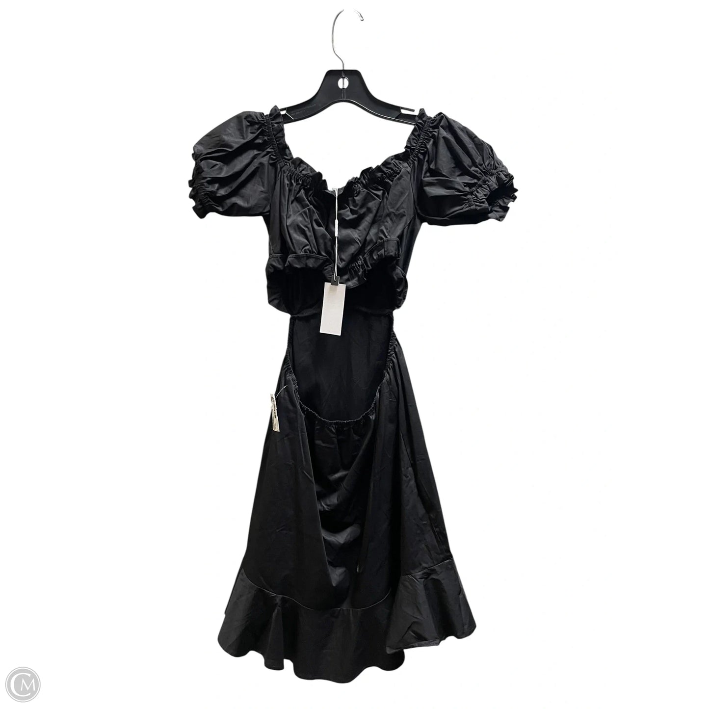 Dress Casual Midi By Astr In Black, Size: Xs