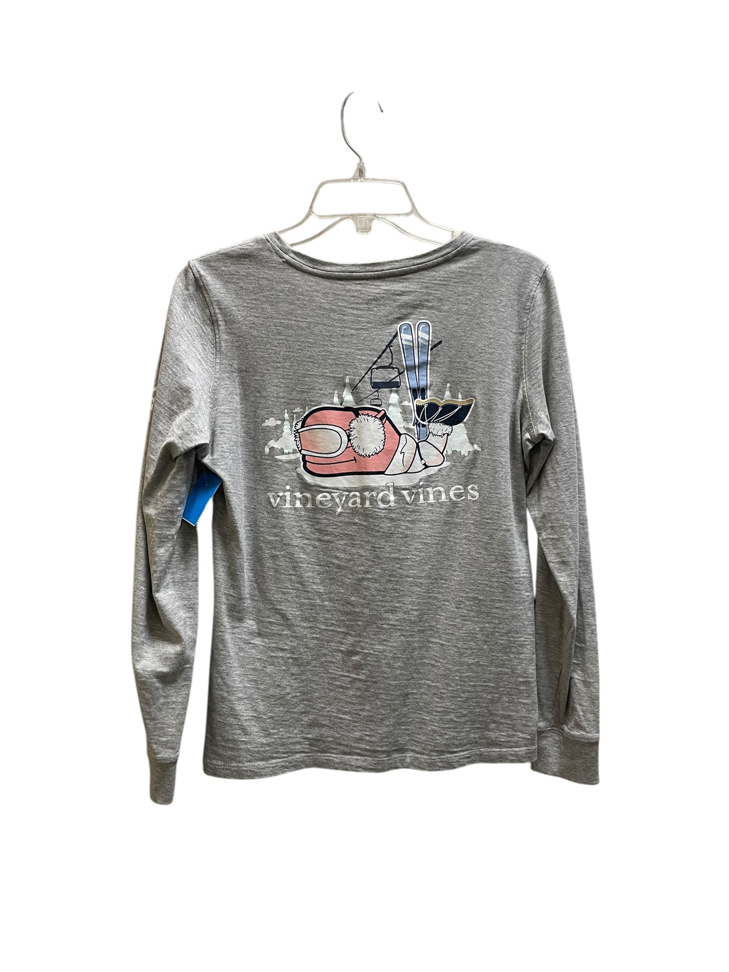 Top Long Sleeve By Vineyard Vines In Grey, Size: Xs
