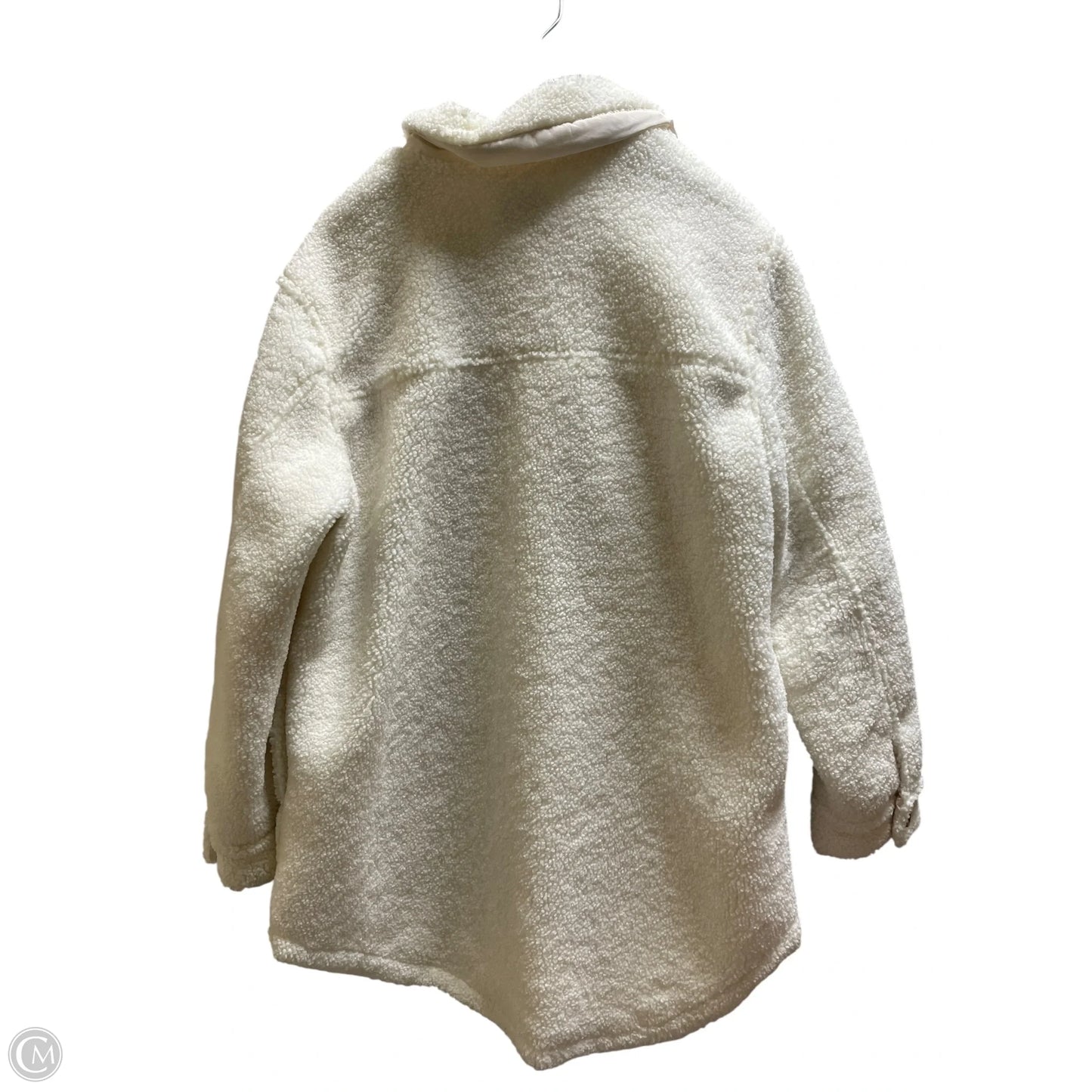 Jacket Faux Fur & Sherpa By Old Navy In White, Size: L