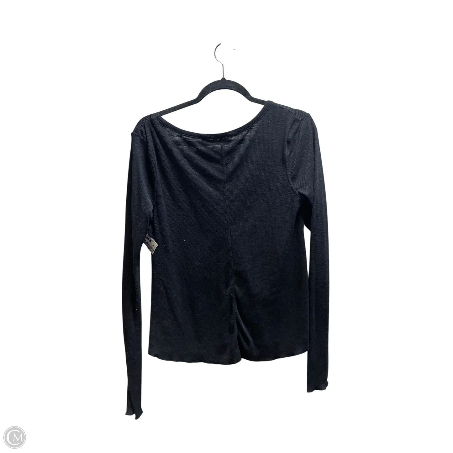 Top Long Sleeve By Free People In Black, Size: M