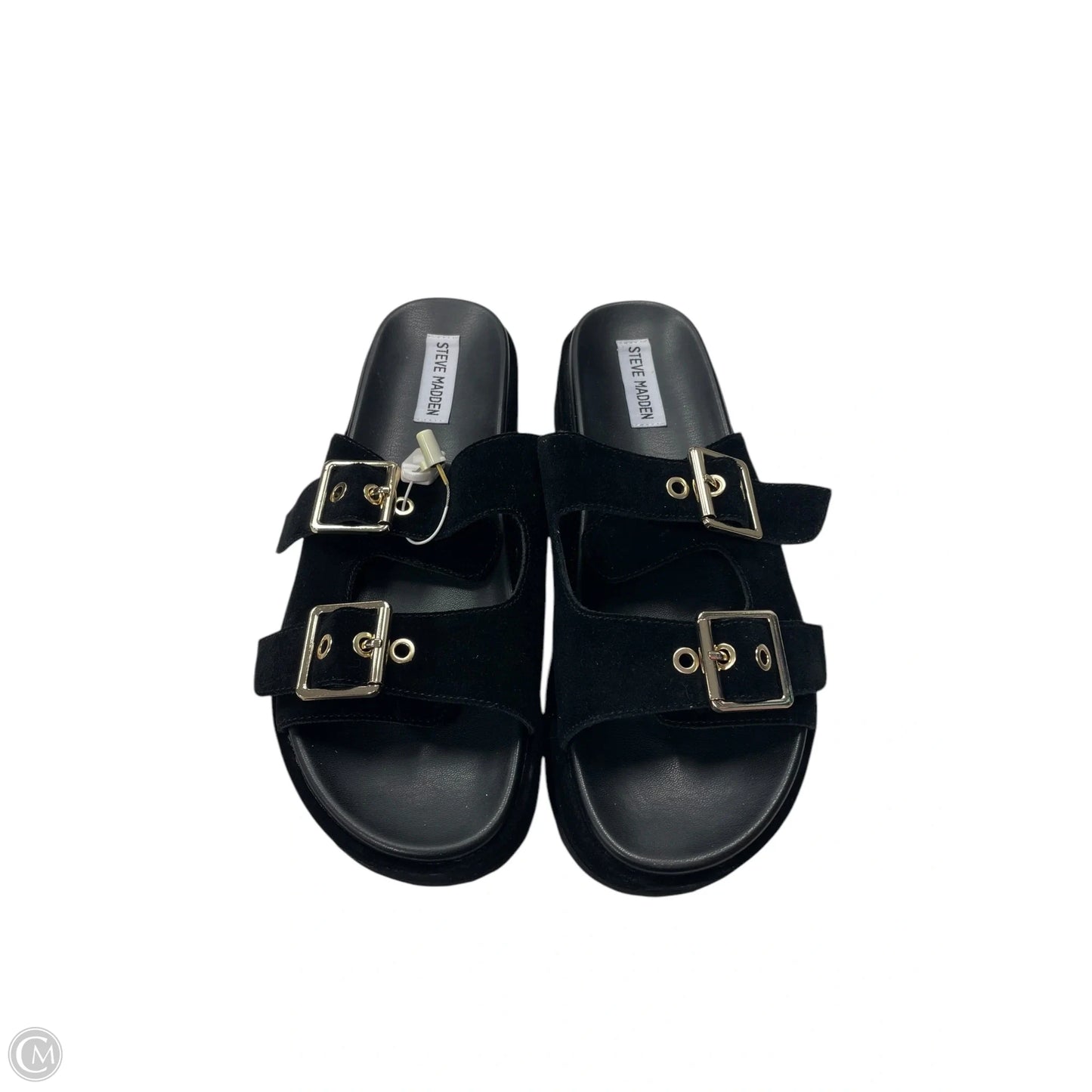 Sandals Flats By Steve Madden In Black, Size: 10