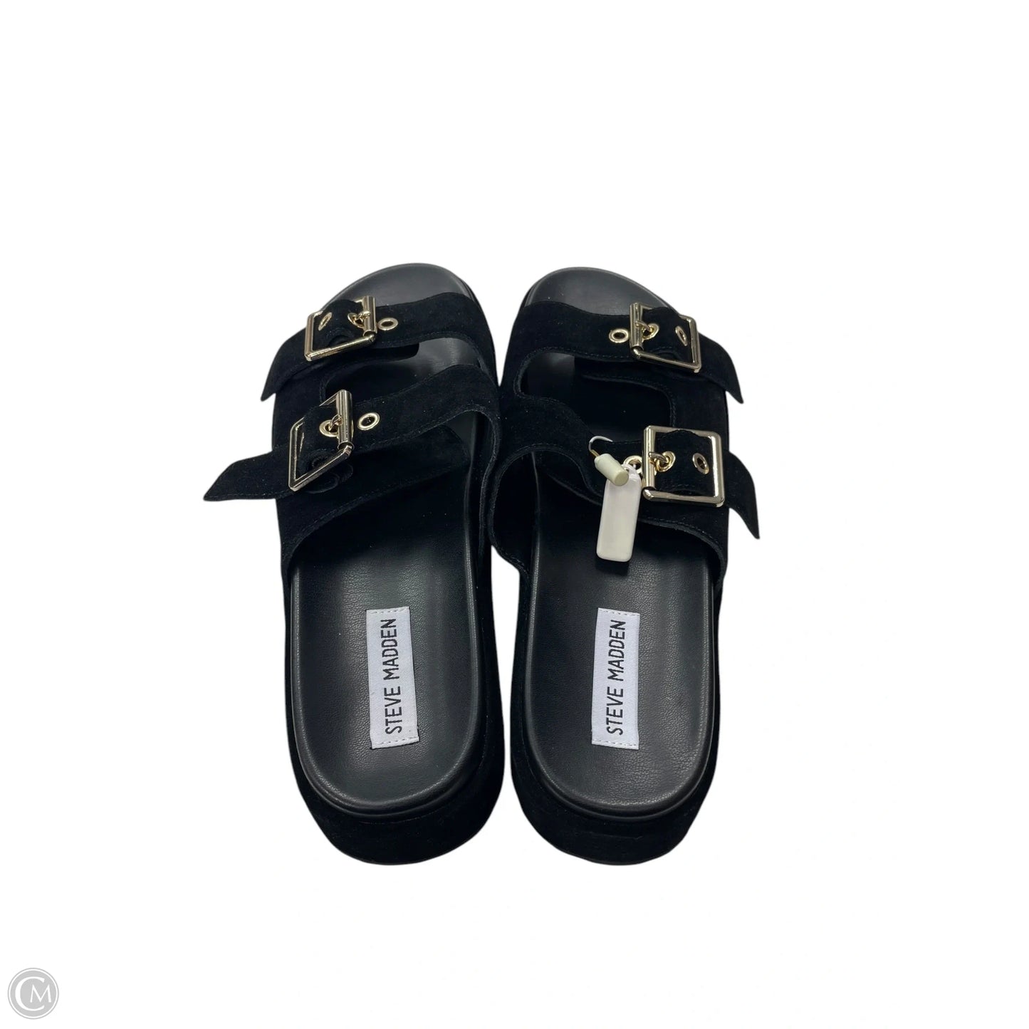 Sandals Flats By Steve Madden In Black, Size: 10