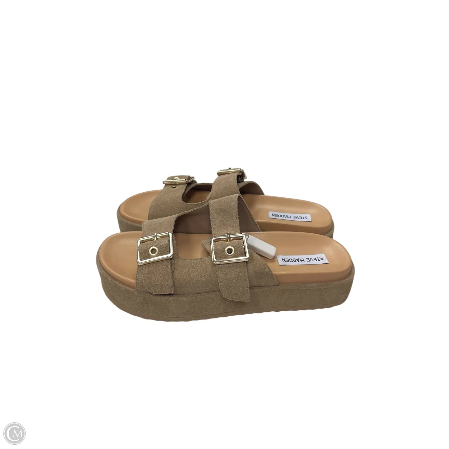 Sandals Flats By Steve Madden In Tan, Size: 10