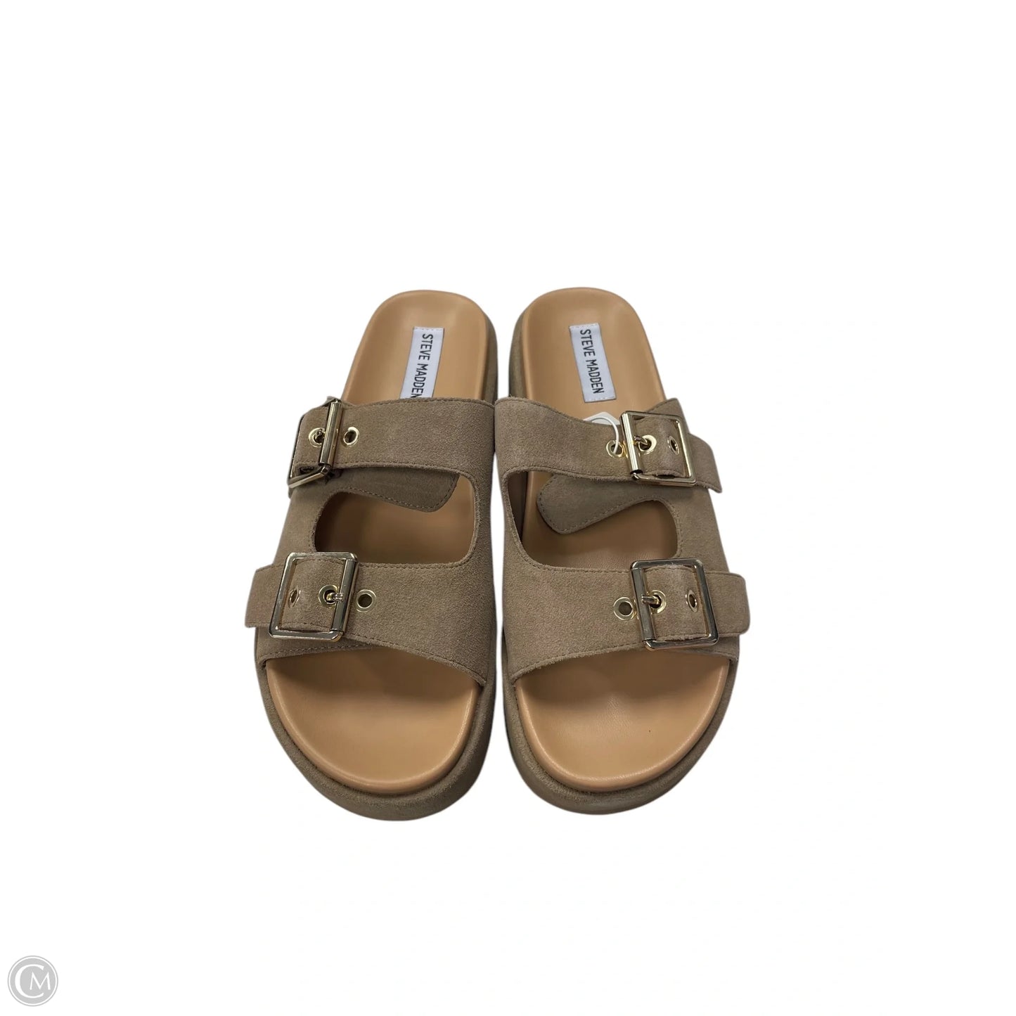 Sandals Flats By Steve Madden In Tan, Size: 10