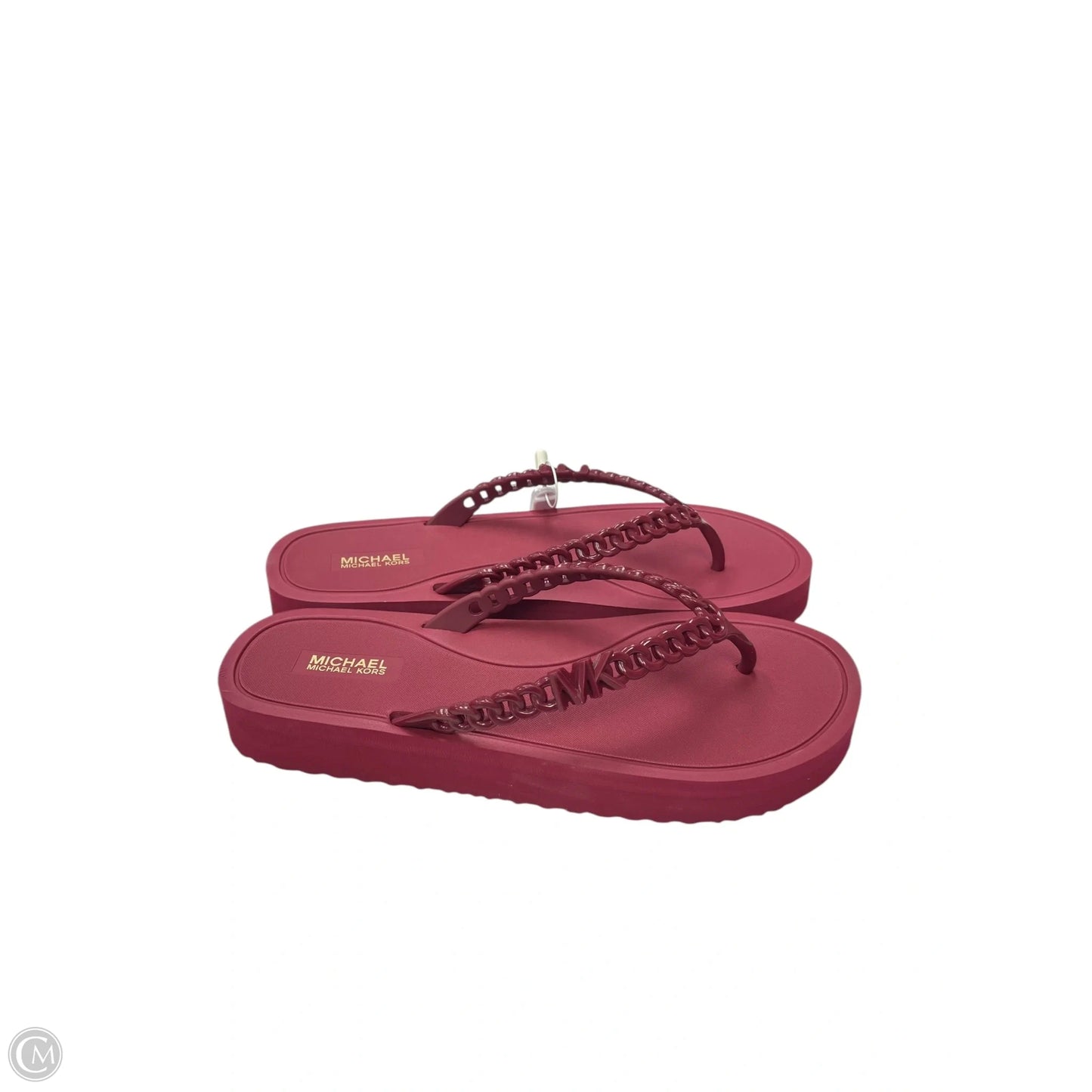Sandals Designer By Michael Kors In Red, Size: 10