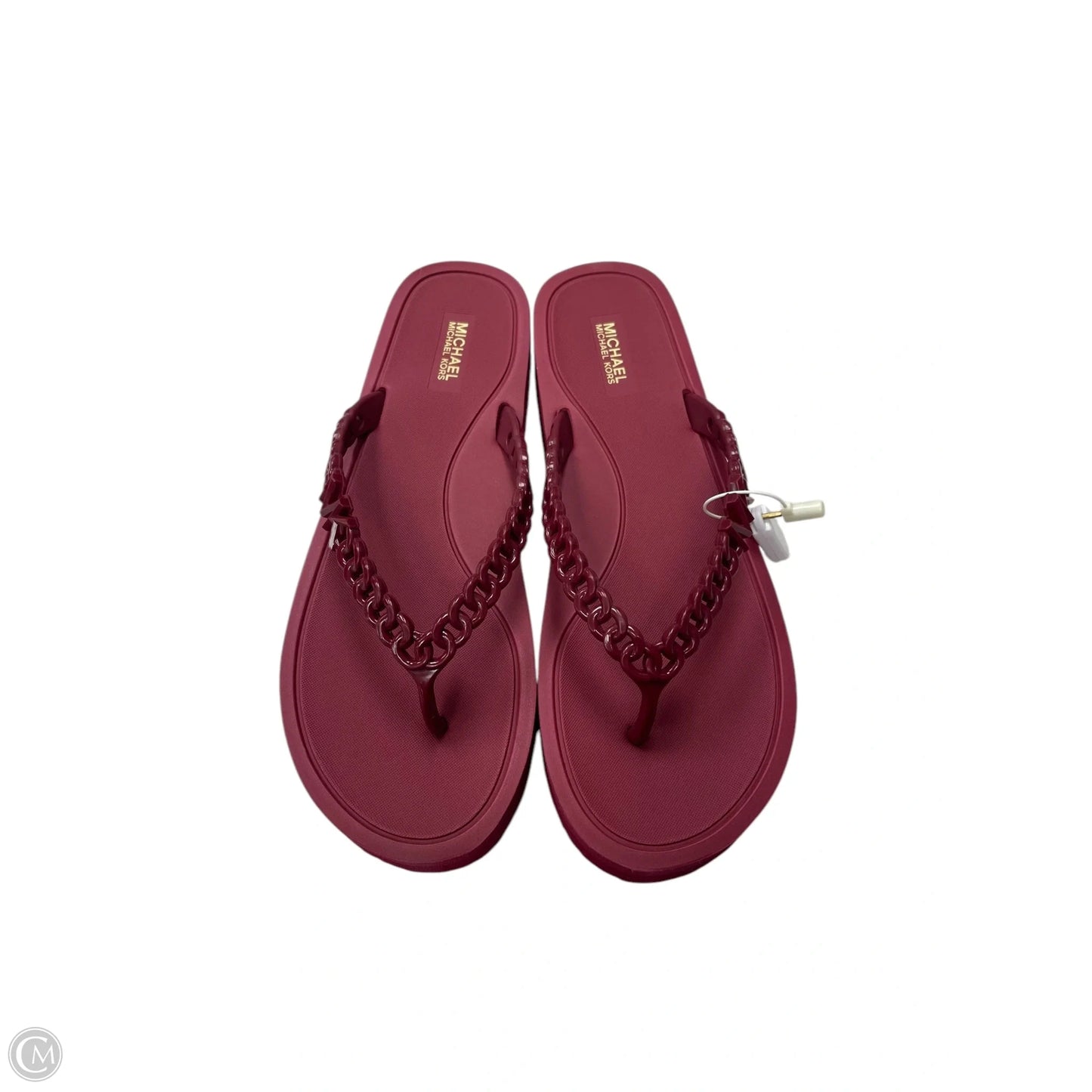 Sandals Designer By Michael Kors In Red, Size: 10