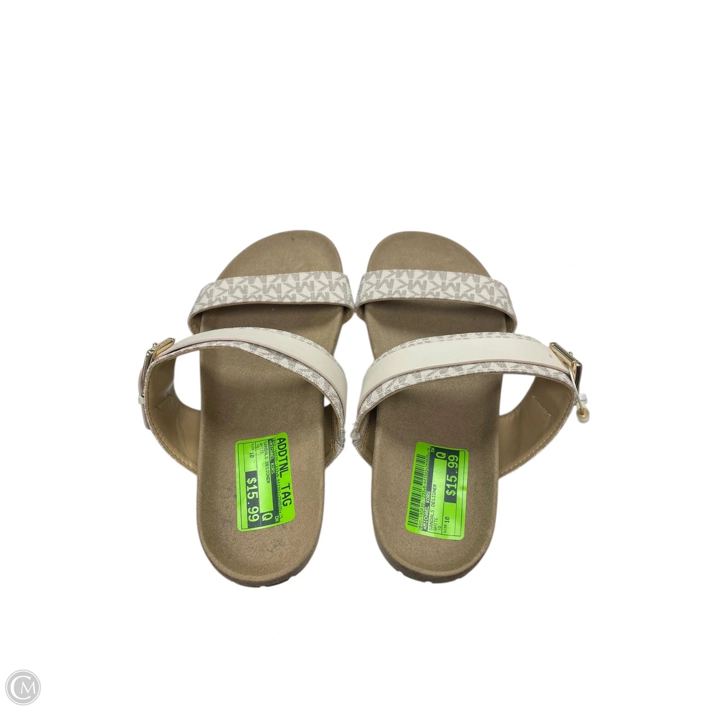 Sandals Designer By Michael Kors In White, Size: 10