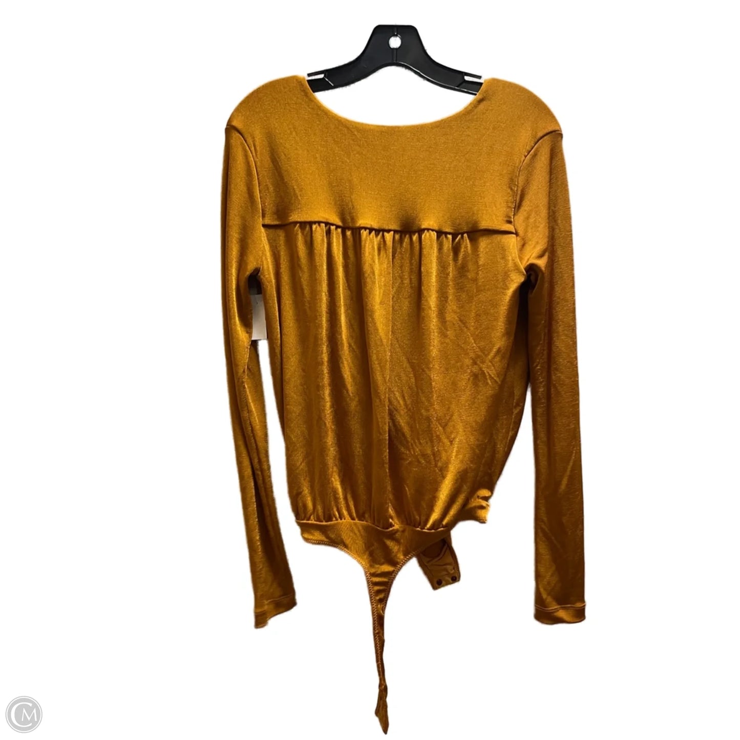 Top Long Sleeve By Free People In Yellow, Size: S