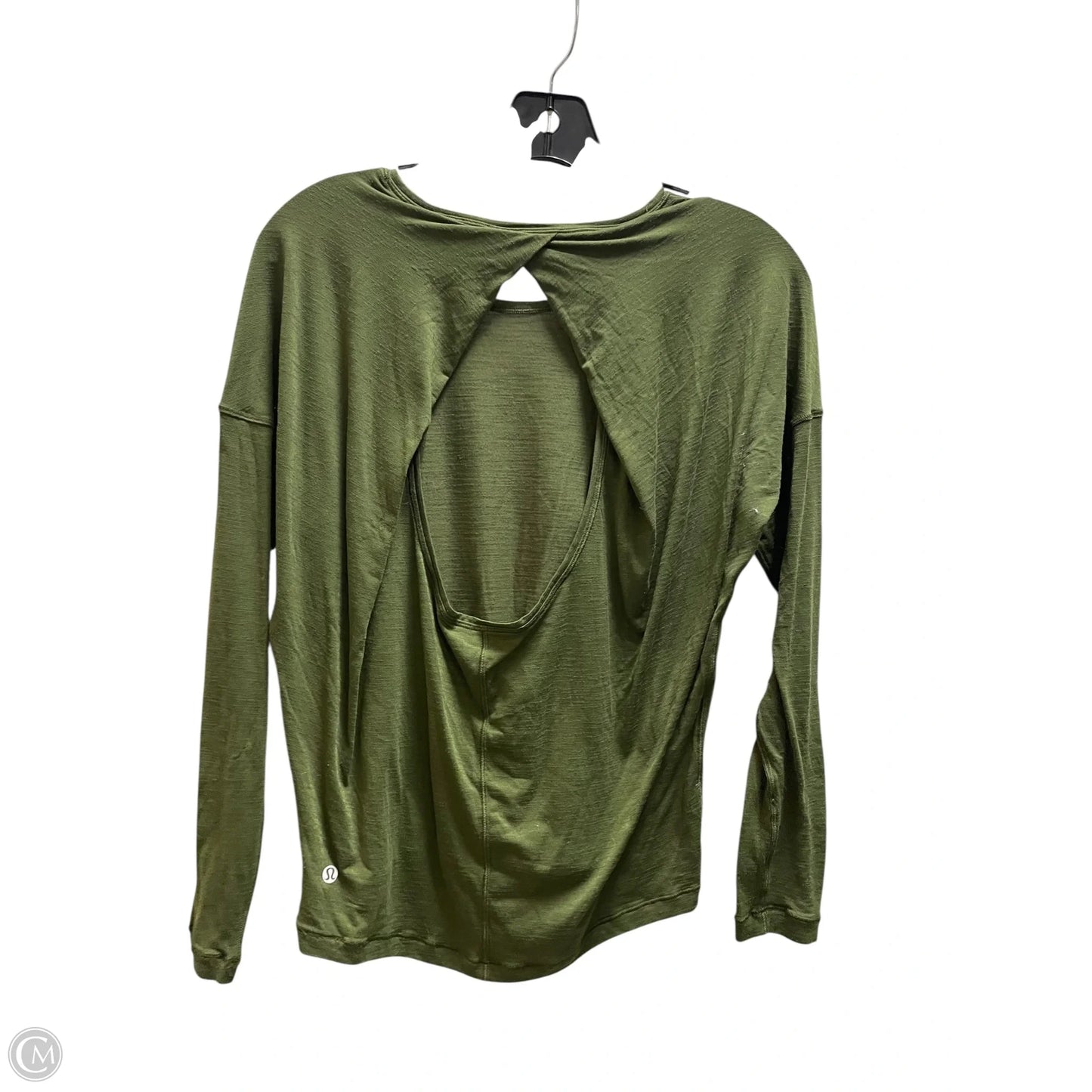 Top Long Sleeve By Lululemon In Green, Size: S