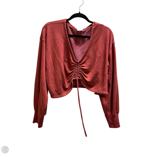 Top Long Sleeve Basic By Aerie In Red, Size: M