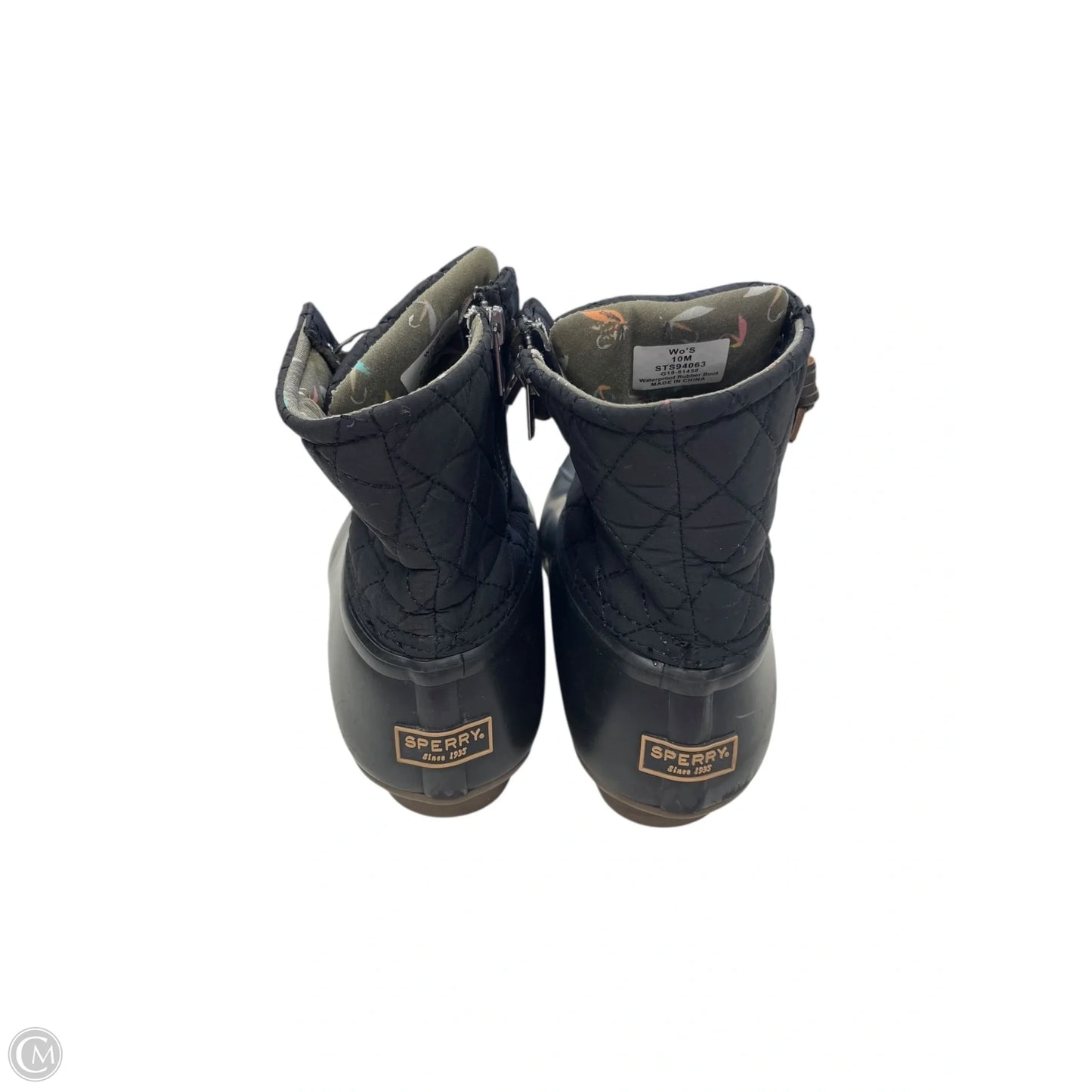 Boots Ankle Flats By Sperry In Black, Size: 10