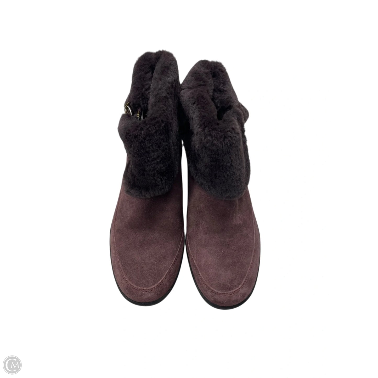 Boots Ankle Flats By Easy Spirit In Purple, Size: 8